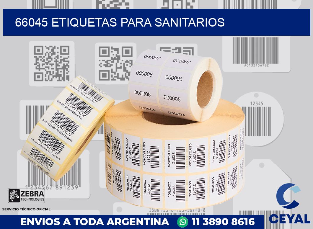 66045 ETIQUETAS PARA SANITARIOS