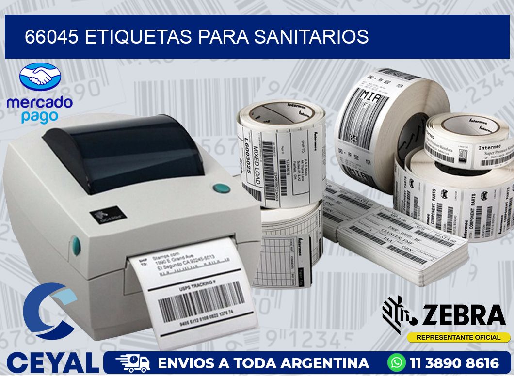 66045 ETIQUETAS PARA SANITARIOS