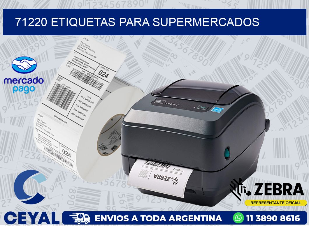 71220 ETIQUETAS PARA SUPERMERCADOS