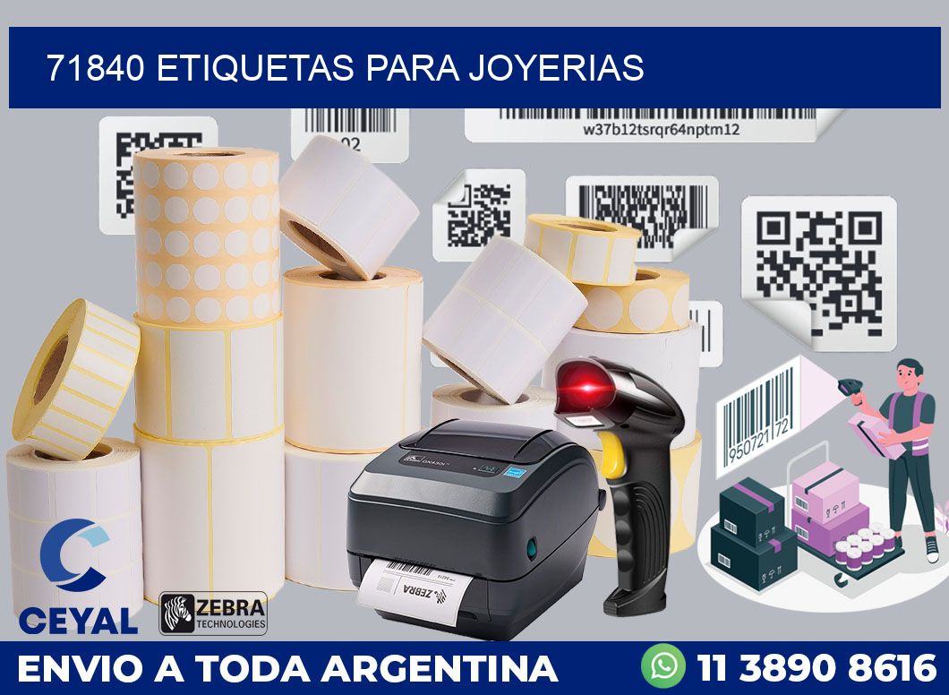 71840 ETIQUETAS PARA JOYERIAS