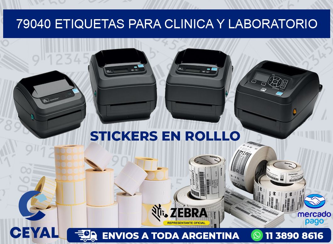 79040 ETIQUETAS PARA CLINICA Y LABORATORIO