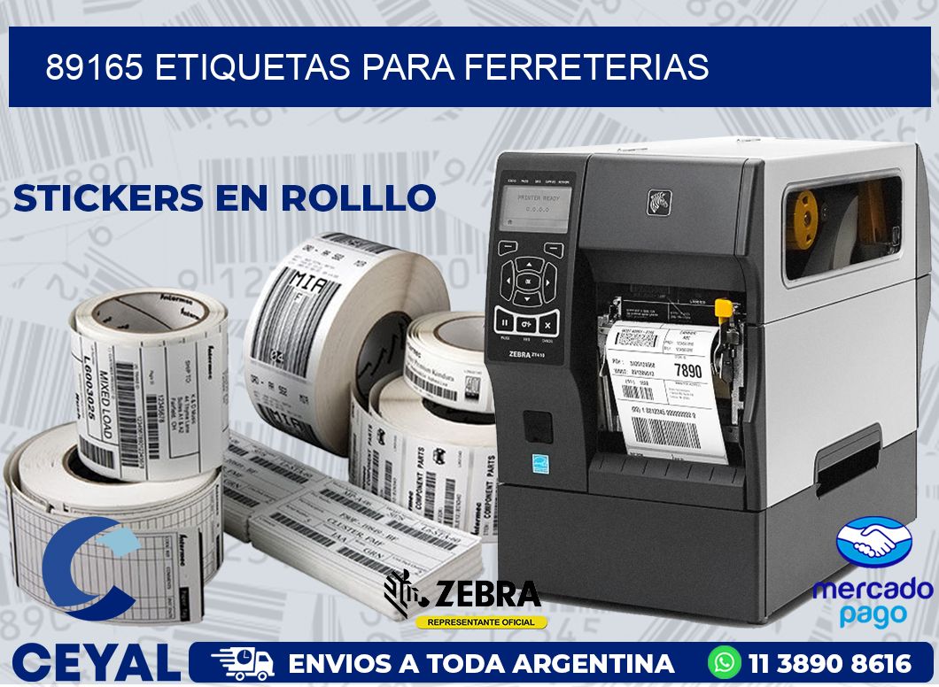 89165 ETIQUETAS PARA FERRETERIAS