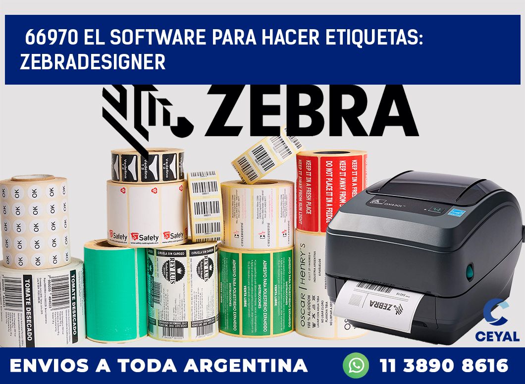 66970 El Software Para Hacer Etiquetas Zebradesigner Etiquetado Textil 0816