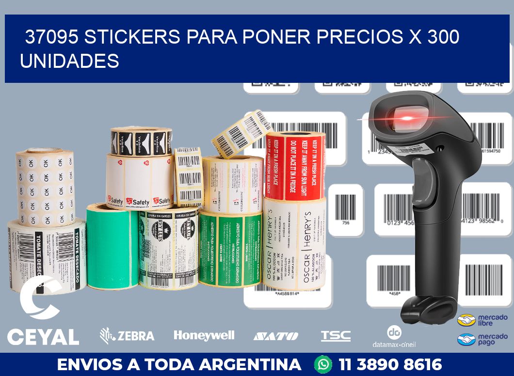 37095 STICKERS PARA PONER PRECIOS X 300 UNIDADES