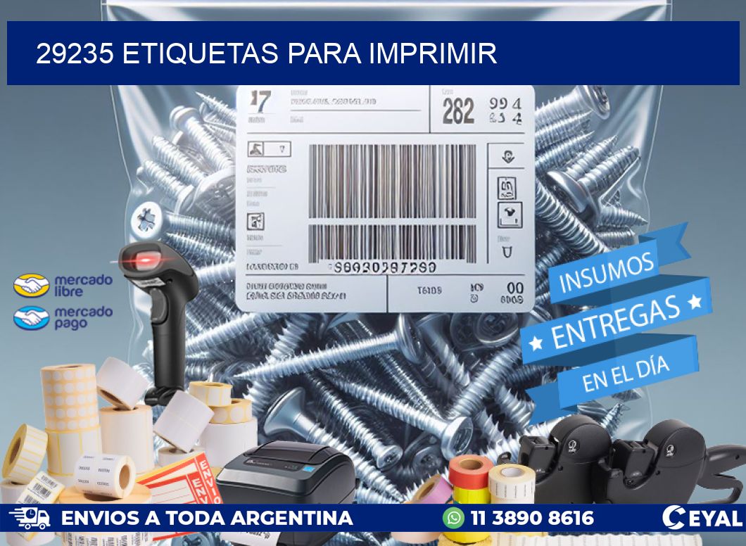 29235 ETIQUETAS PARA IMPRIMIR