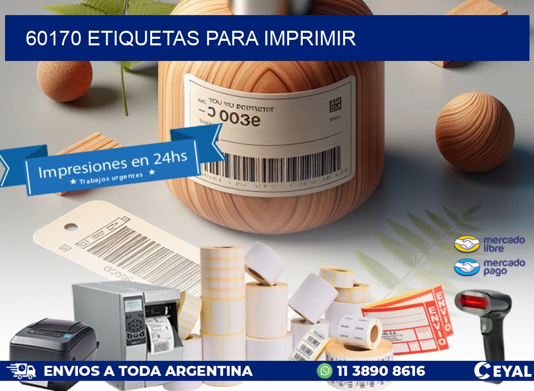 60170 ETIQUETAS PARA IMPRIMIR