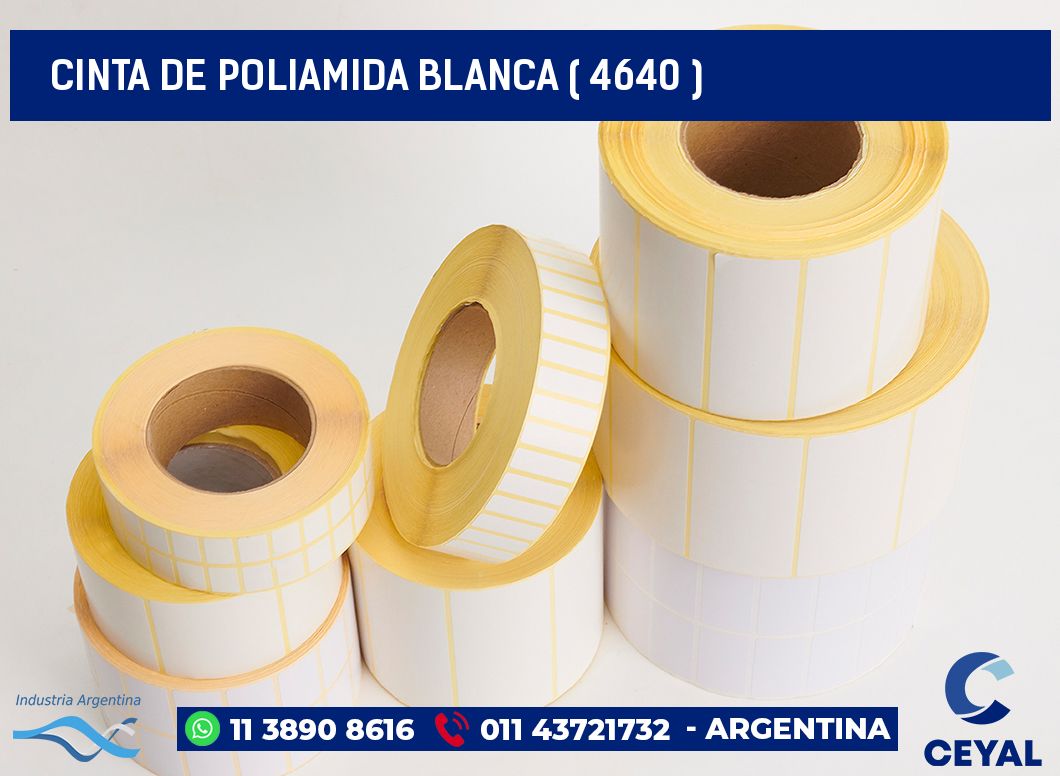 CINTA DE POLIAMIDA BLANCA ( 4640 )