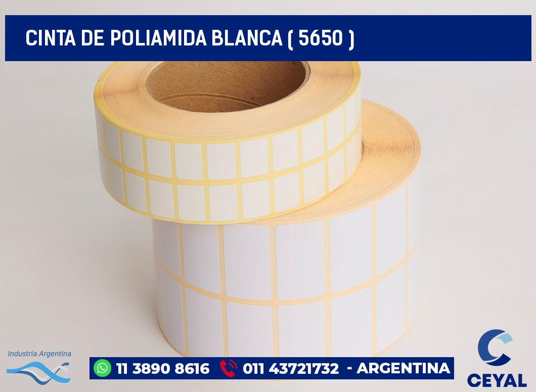 CINTA DE POLIAMIDA BLANCA ( 5650 )