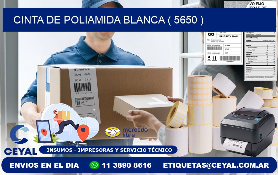 CINTA DE POLIAMIDA BLANCA ( 5650 )