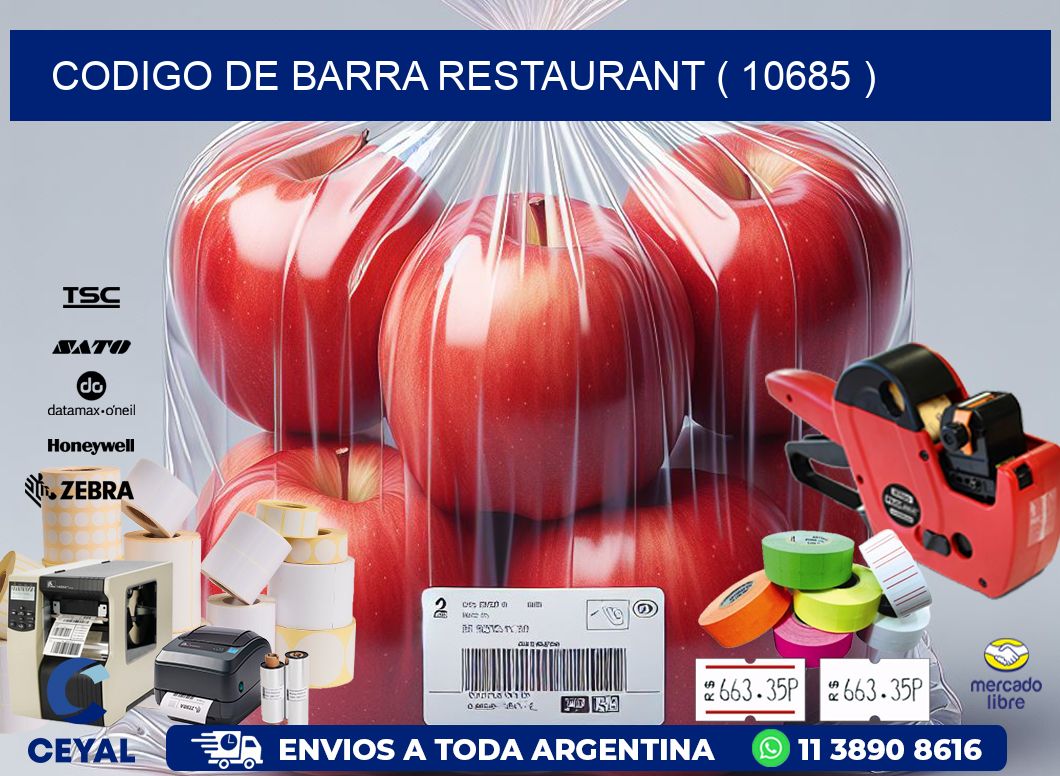 CODIGO DE BARRA RESTAURANT ( 10685 )