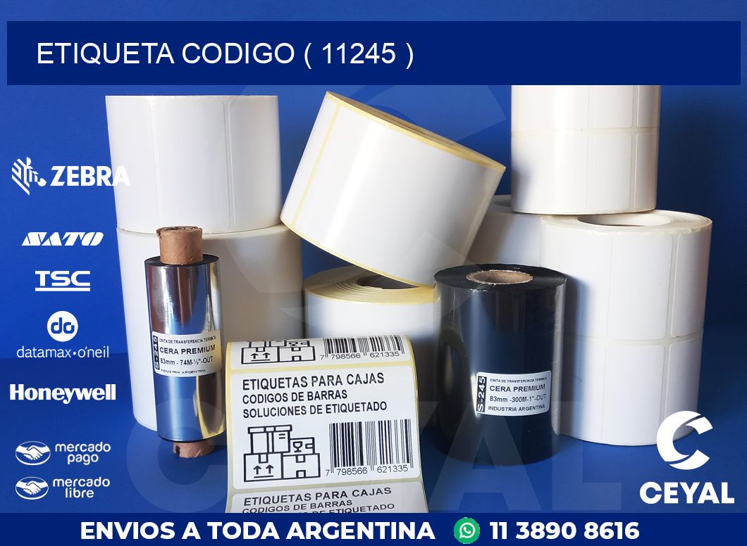 ETIQUETA CODIGO ( 11245 )