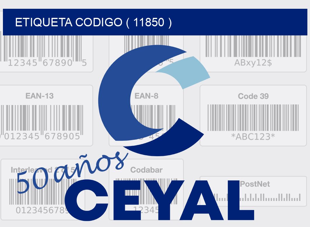 ETIQUETA CODIGO ( 11850 )