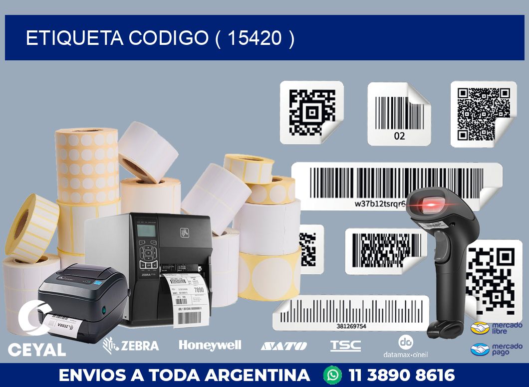 ETIQUETA CODIGO ( 15420 )