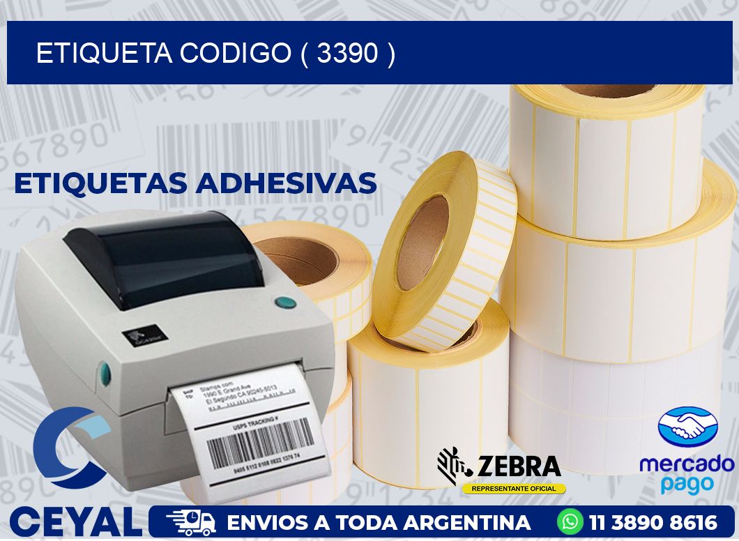 ETIQUETA CODIGO ( 3390 )