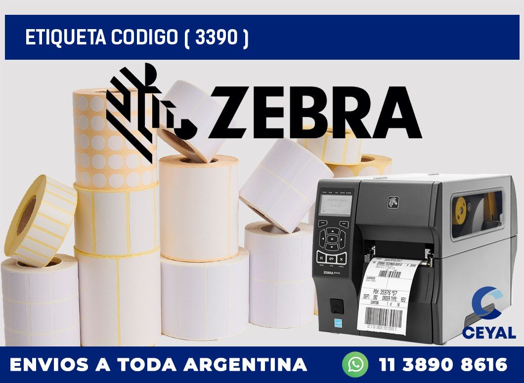 ETIQUETA CODIGO ( 3390 )