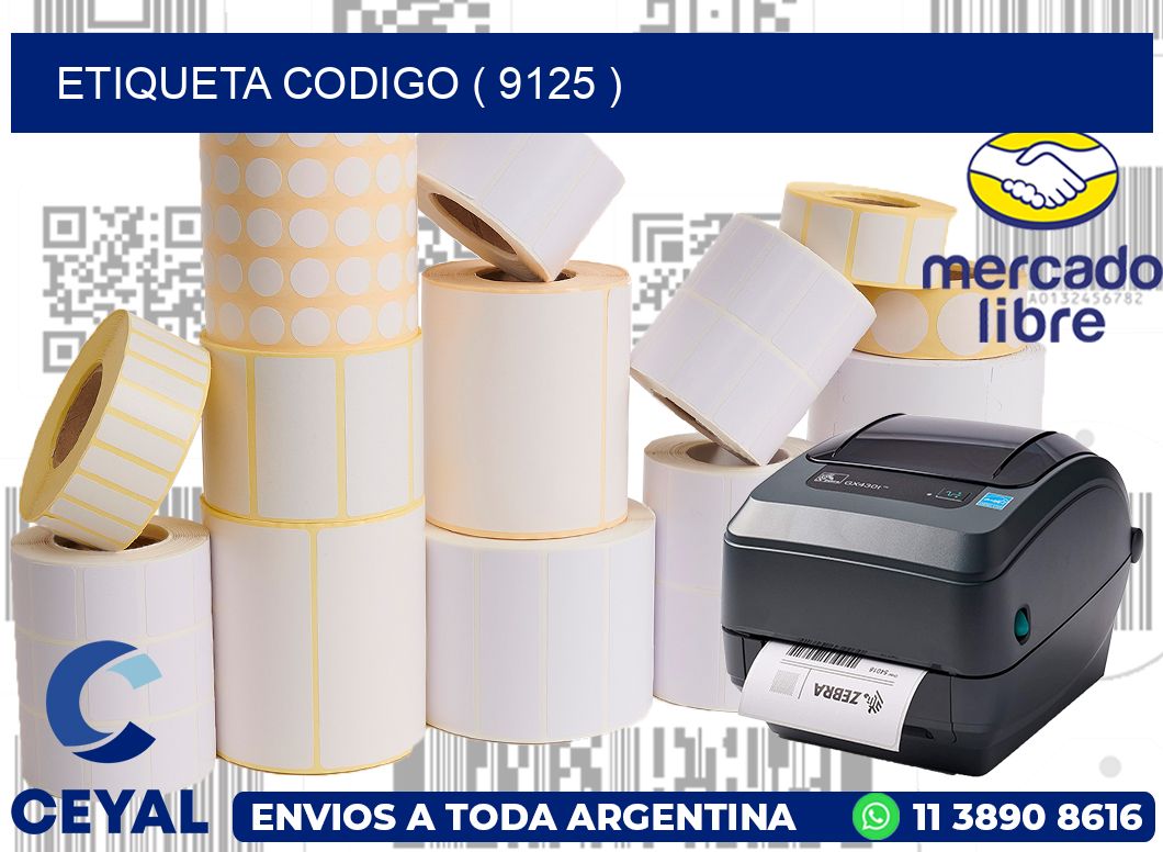 ETIQUETA CODIGO ( 9125 )