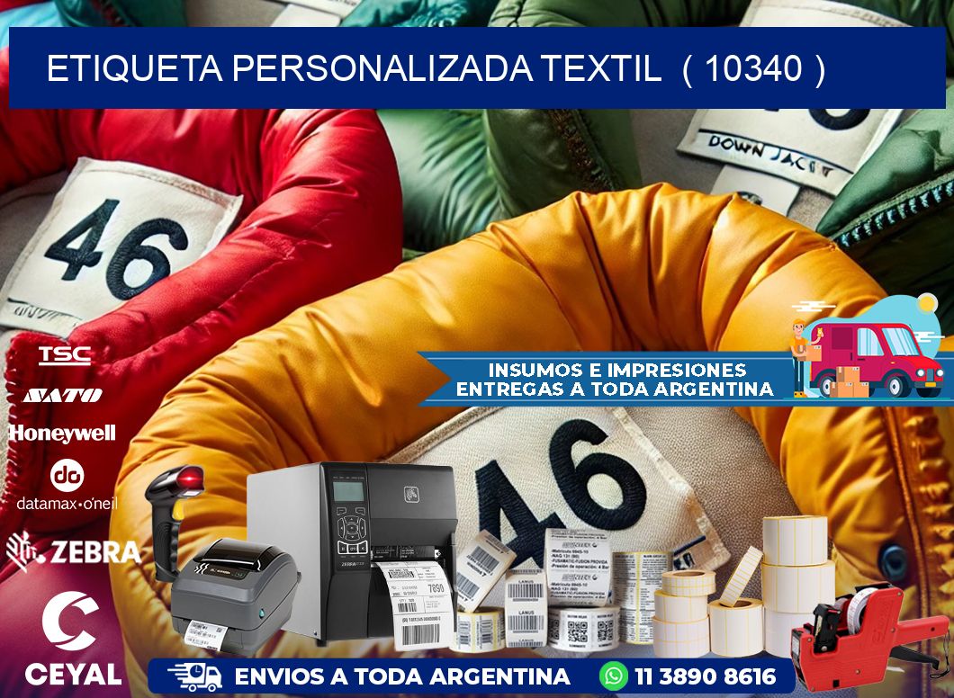 ETIQUETA PERSONALIZADA TEXTIL  ( 10340 )