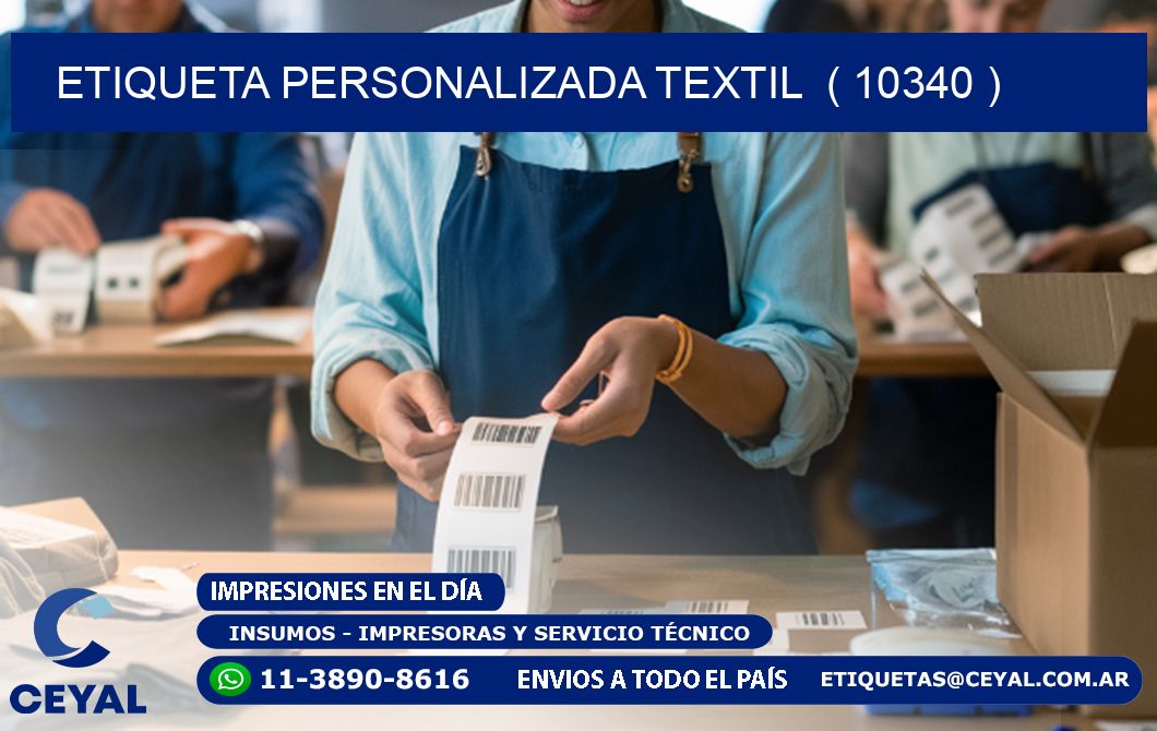 ETIQUETA PERSONALIZADA TEXTIL  ( 10340 )