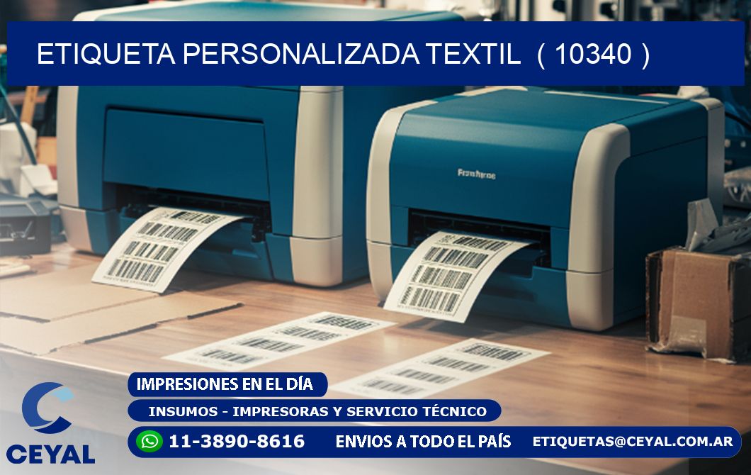 ETIQUETA PERSONALIZADA TEXTIL  ( 10340 )