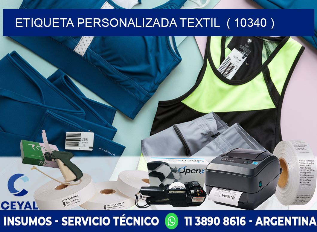 ETIQUETA PERSONALIZADA TEXTIL  ( 10340 )