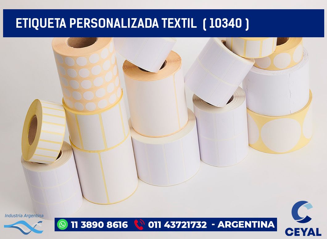 ETIQUETA PERSONALIZADA TEXTIL  ( 10340 )