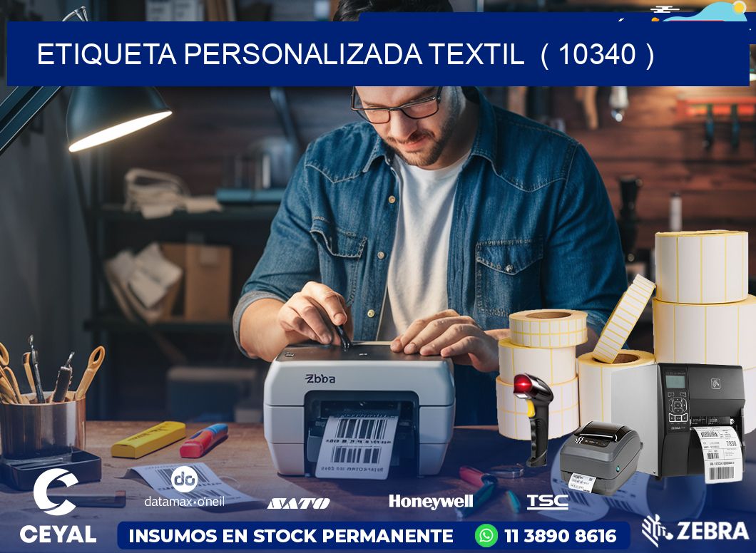 ETIQUETA PERSONALIZADA TEXTIL  ( 10340 )