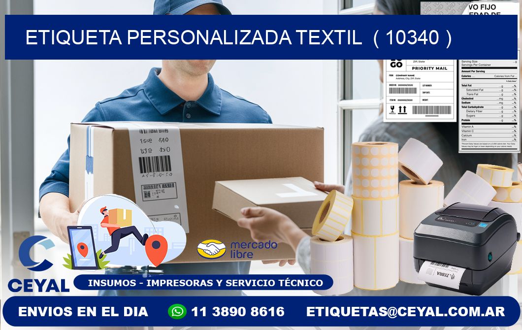 ETIQUETA PERSONALIZADA TEXTIL  ( 10340 )