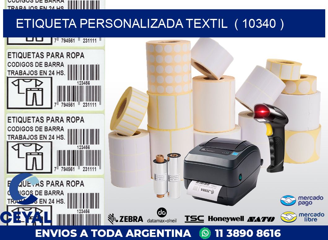 ETIQUETA PERSONALIZADA TEXTIL  ( 10340 )