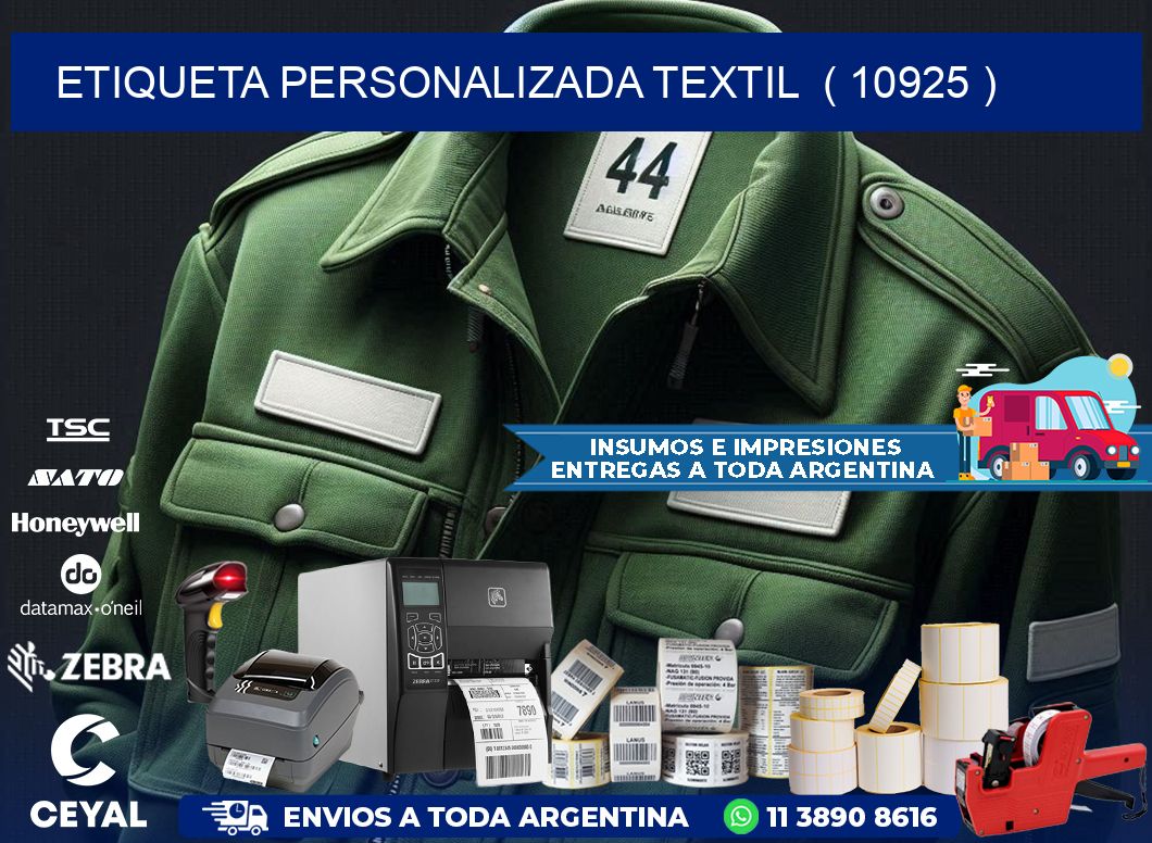 ETIQUETA PERSONALIZADA TEXTIL  ( 10925 )