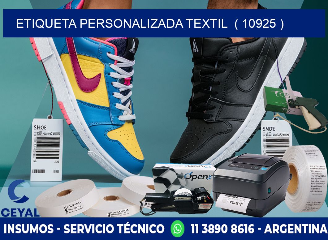 ETIQUETA PERSONALIZADA TEXTIL  ( 10925 )