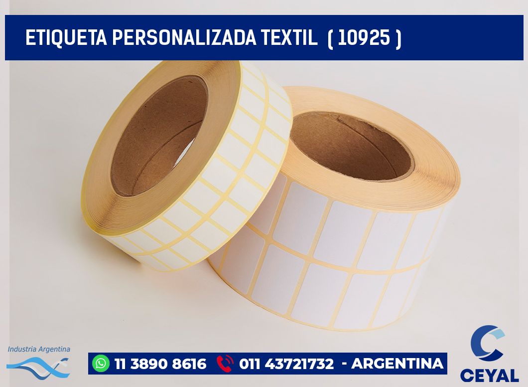 ETIQUETA PERSONALIZADA TEXTIL  ( 10925 )