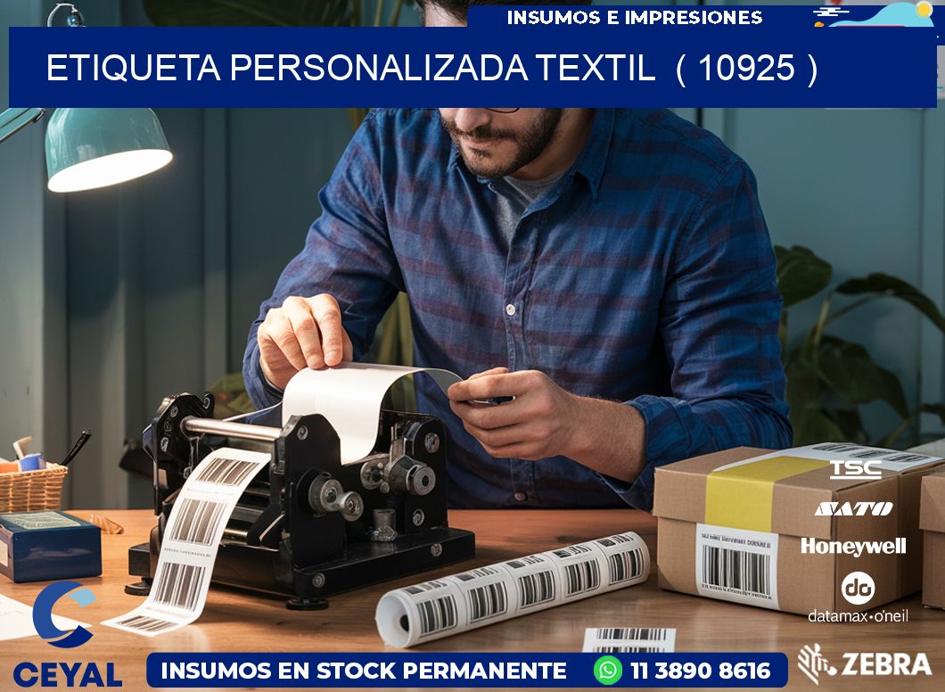 ETIQUETA PERSONALIZADA TEXTIL  ( 10925 )