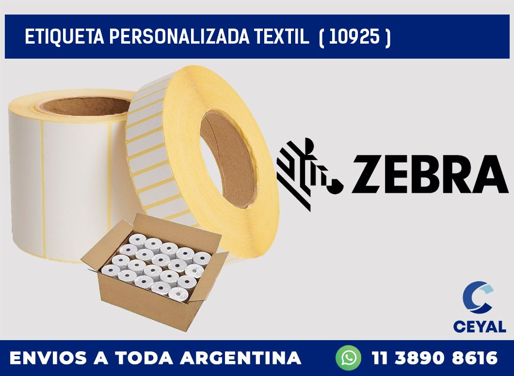 ETIQUETA PERSONALIZADA TEXTIL  ( 10925 )