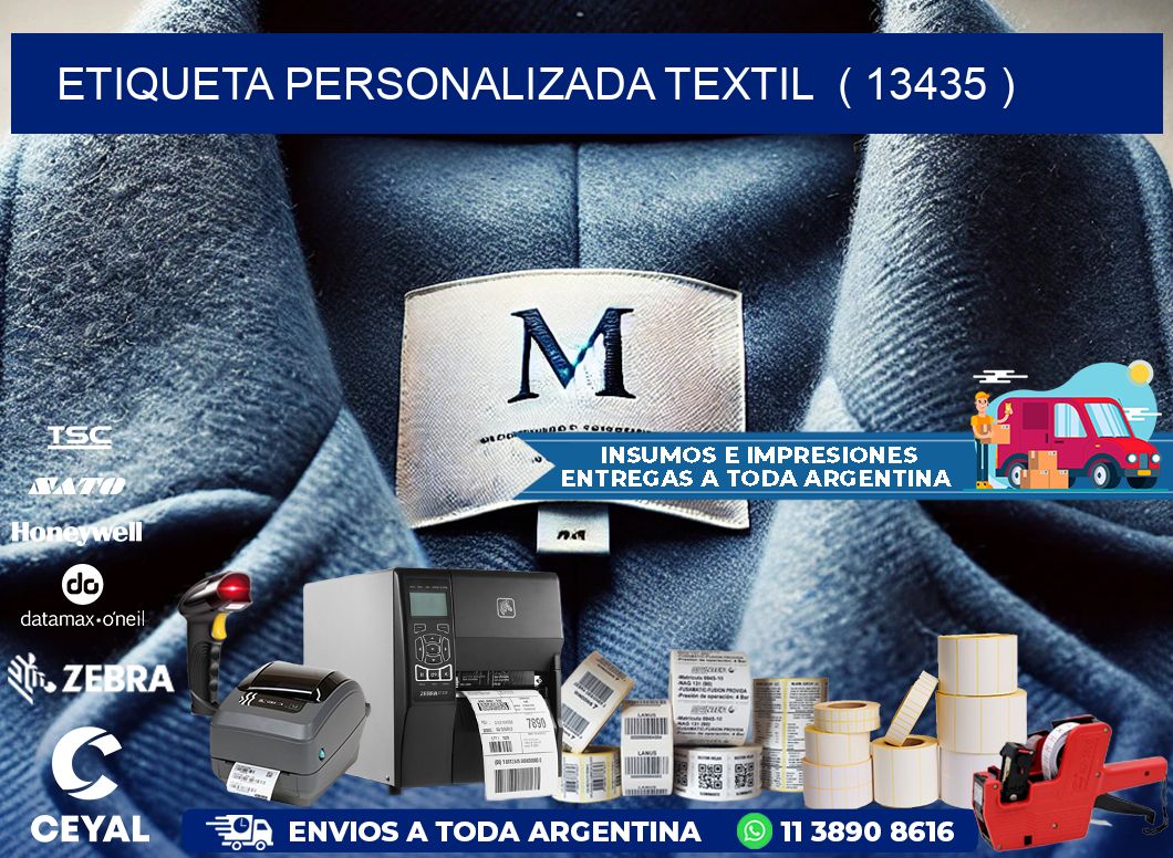 ETIQUETA PERSONALIZADA TEXTIL  ( 13435 )