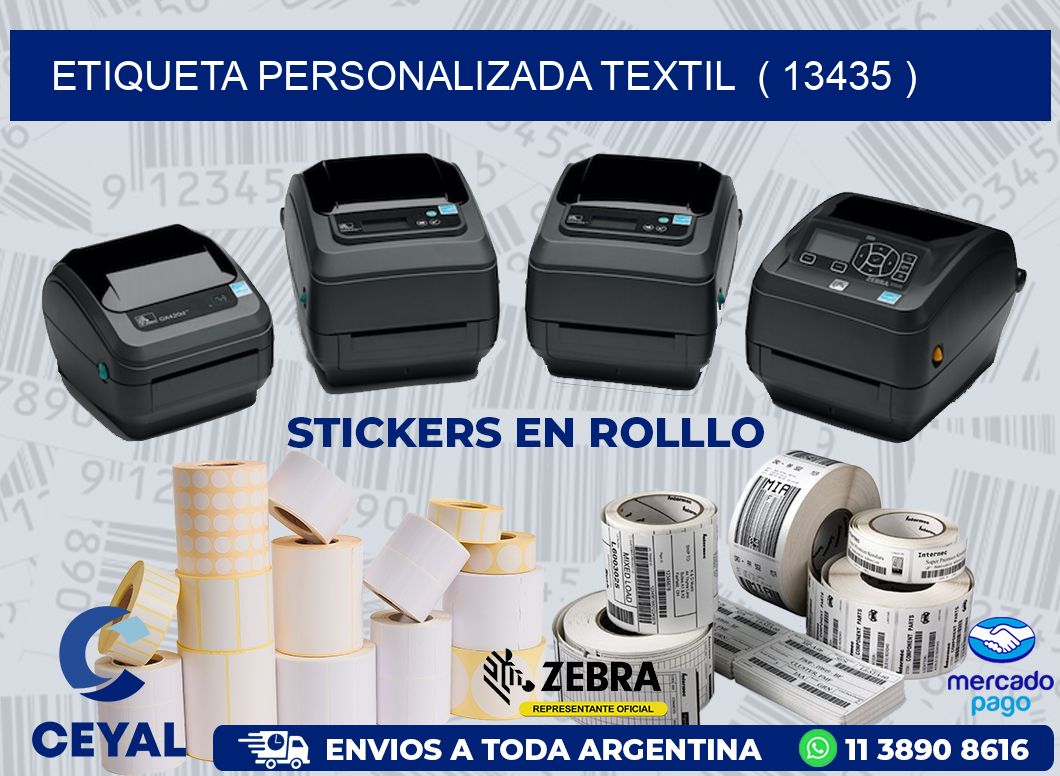 ETIQUETA PERSONALIZADA TEXTIL  ( 13435 )