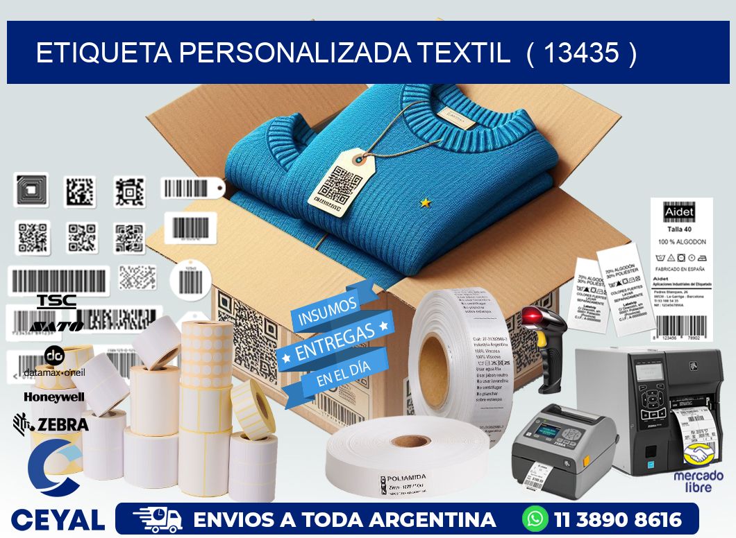 ETIQUETA PERSONALIZADA TEXTIL  ( 13435 )