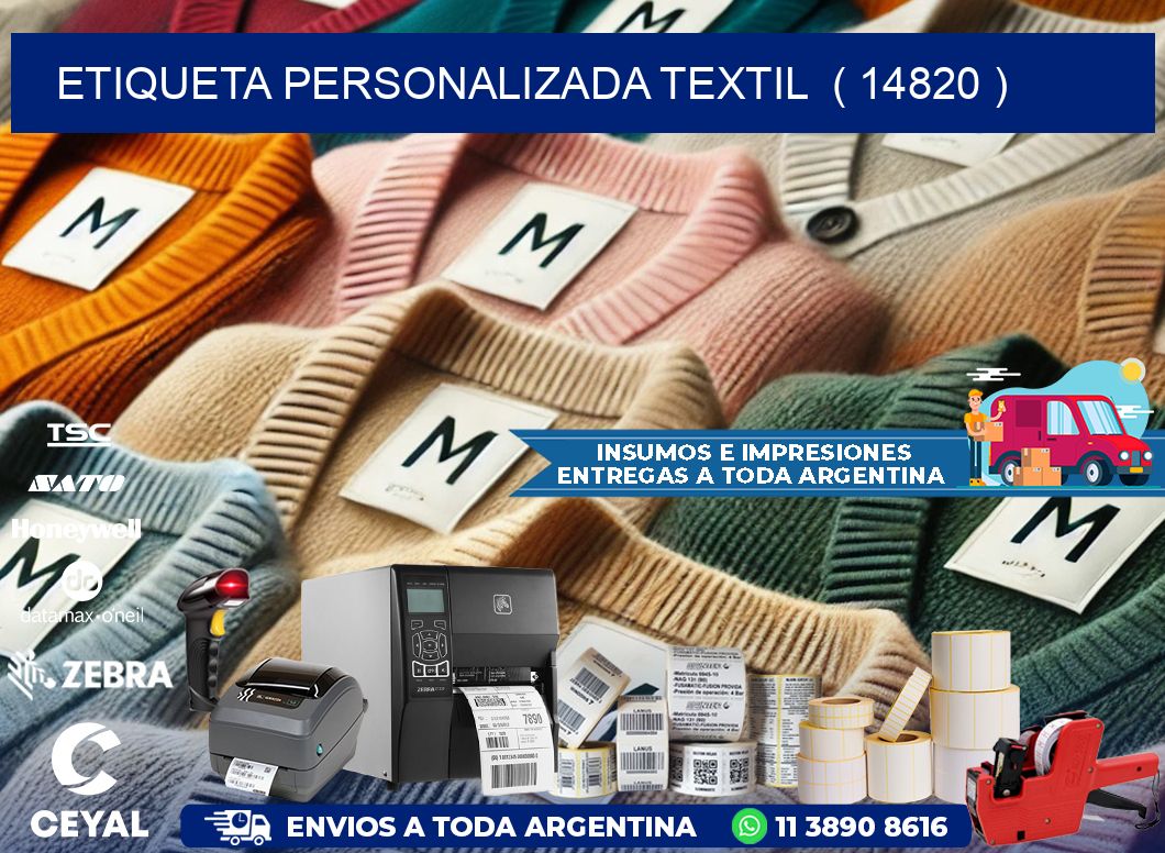 ETIQUETA PERSONALIZADA TEXTIL  ( 14820 )