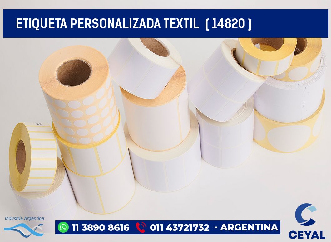 ETIQUETA PERSONALIZADA TEXTIL  ( 14820 )