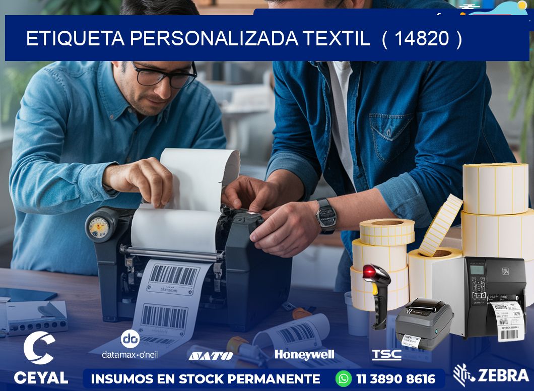 ETIQUETA PERSONALIZADA TEXTIL  ( 14820 )