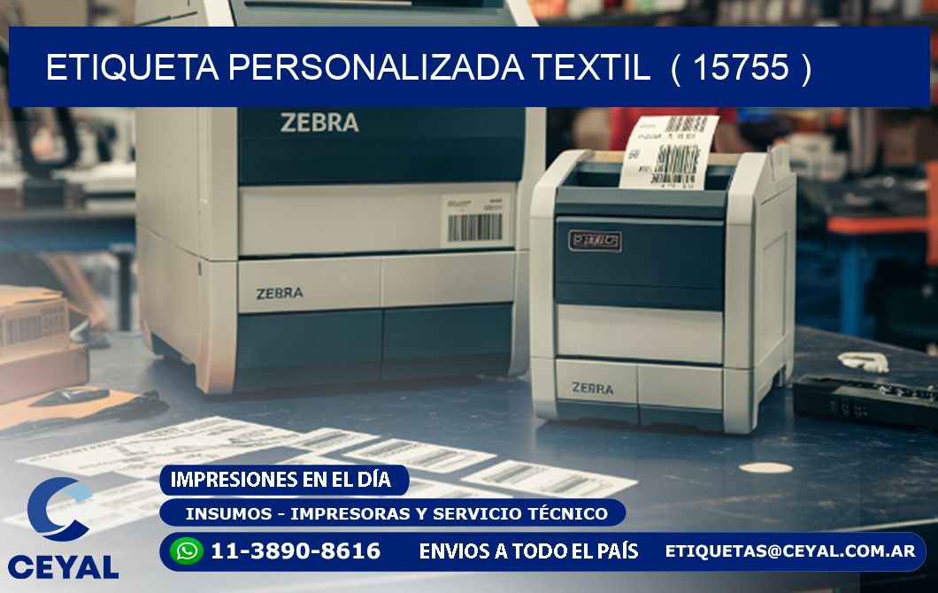 ETIQUETA PERSONALIZADA TEXTIL  ( 15755 )