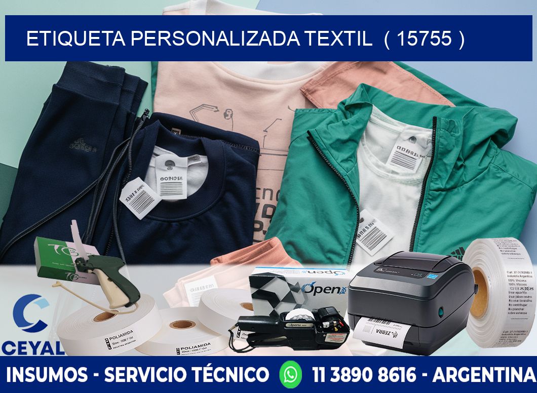 ETIQUETA PERSONALIZADA TEXTIL  ( 15755 )