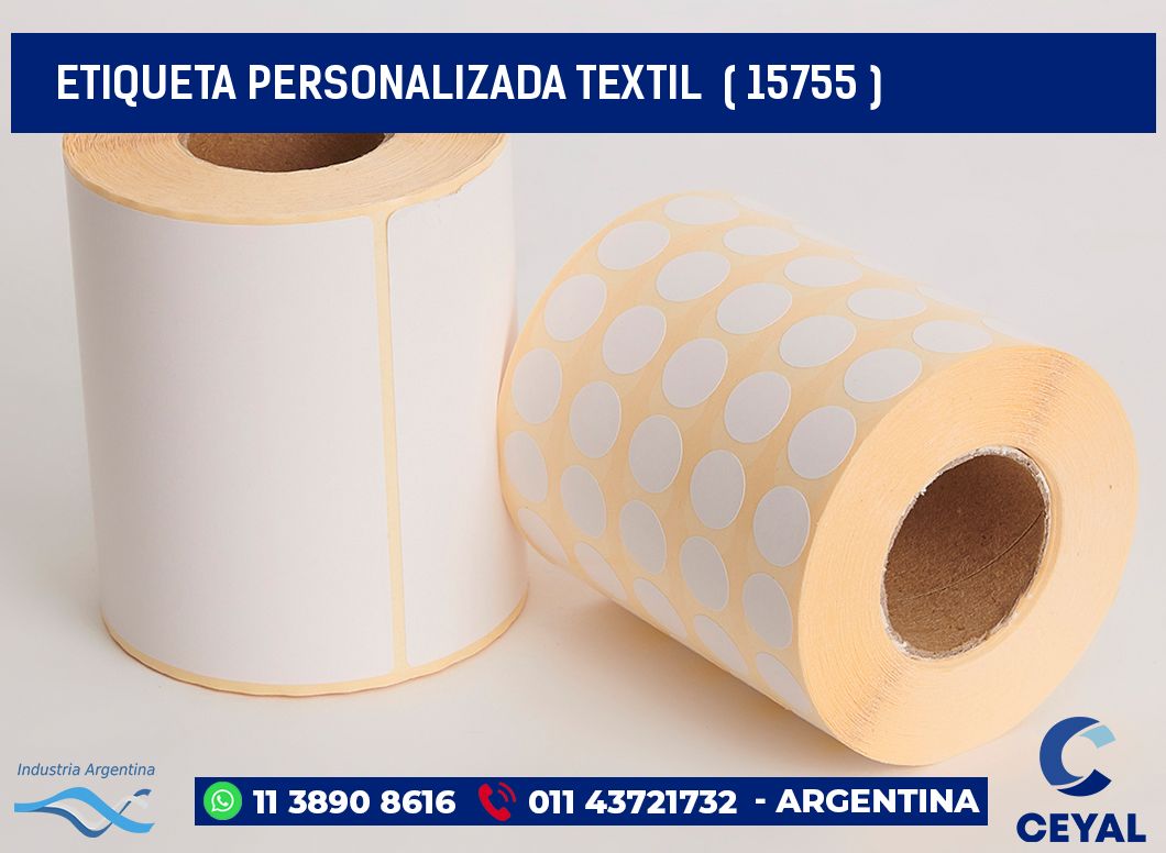 ETIQUETA PERSONALIZADA TEXTIL  ( 15755 )