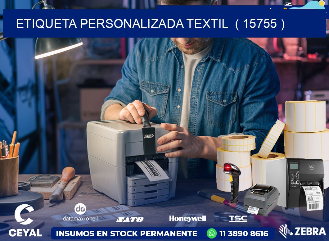 ETIQUETA PERSONALIZADA TEXTIL  ( 15755 )