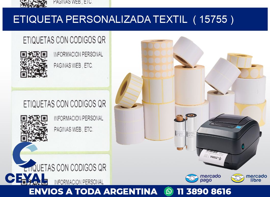 ETIQUETA PERSONALIZADA TEXTIL  ( 15755 )