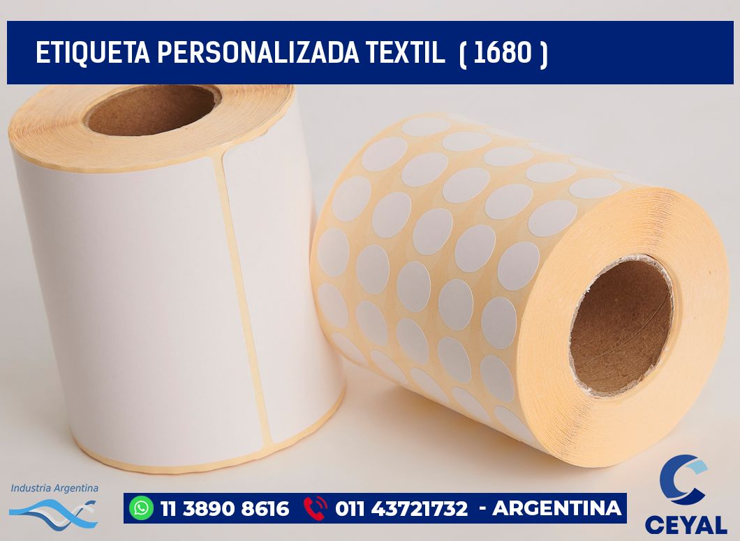 ETIQUETA PERSONALIZADA TEXTIL  ( 1680 )