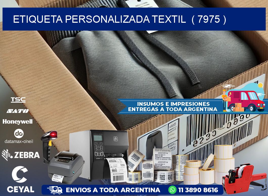 ETIQUETA PERSONALIZADA TEXTIL  ( 7975 )