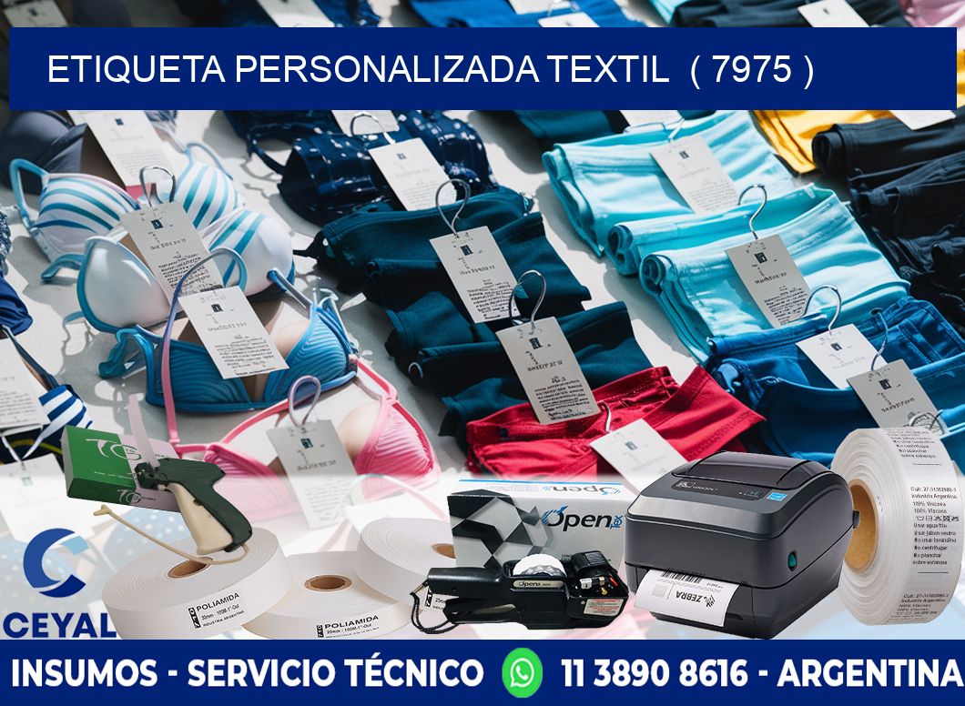 ETIQUETA PERSONALIZADA TEXTIL  ( 7975 )