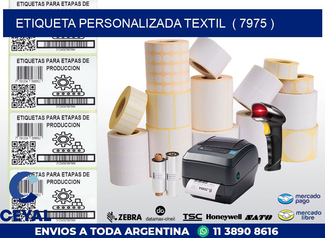 ETIQUETA PERSONALIZADA TEXTIL  ( 7975 )