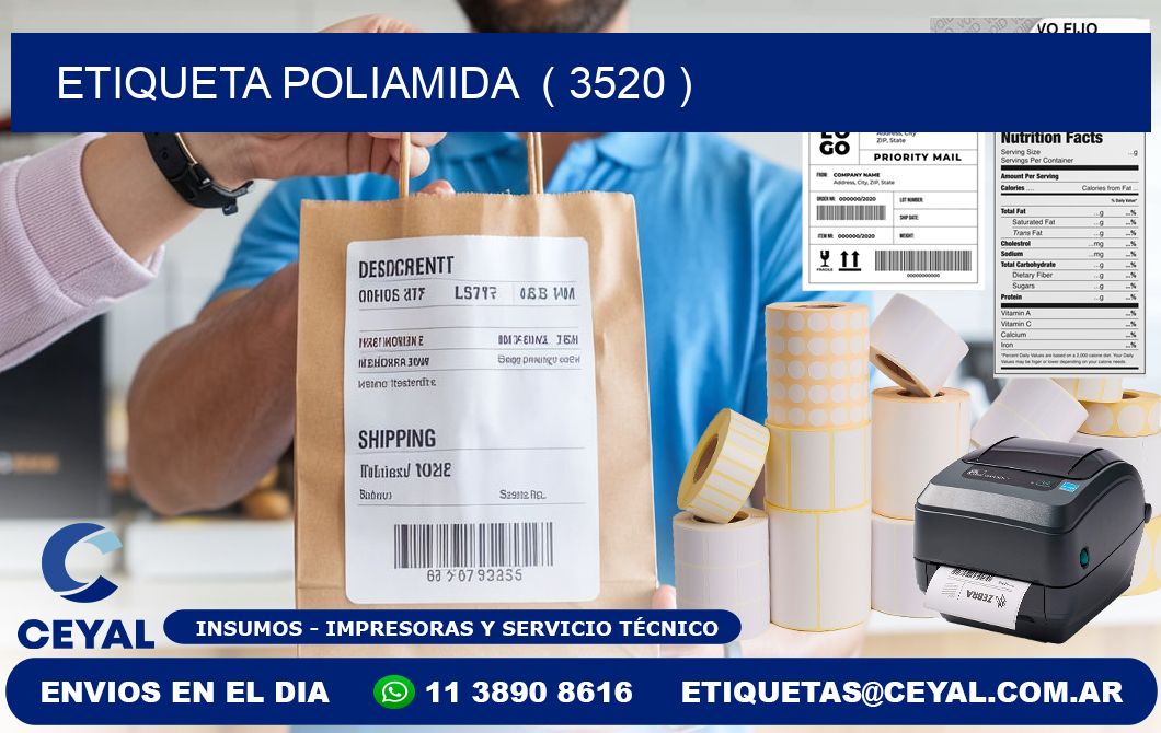 ETIQUETA POLIAMIDA  ( 3520 )