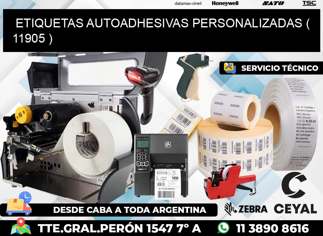 ETIQUETAS AUTOADHESIVAS PERSONALIZADAS ( 11905 )